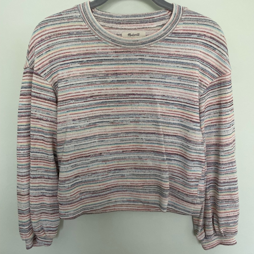 Madewell rainbow striped sweater